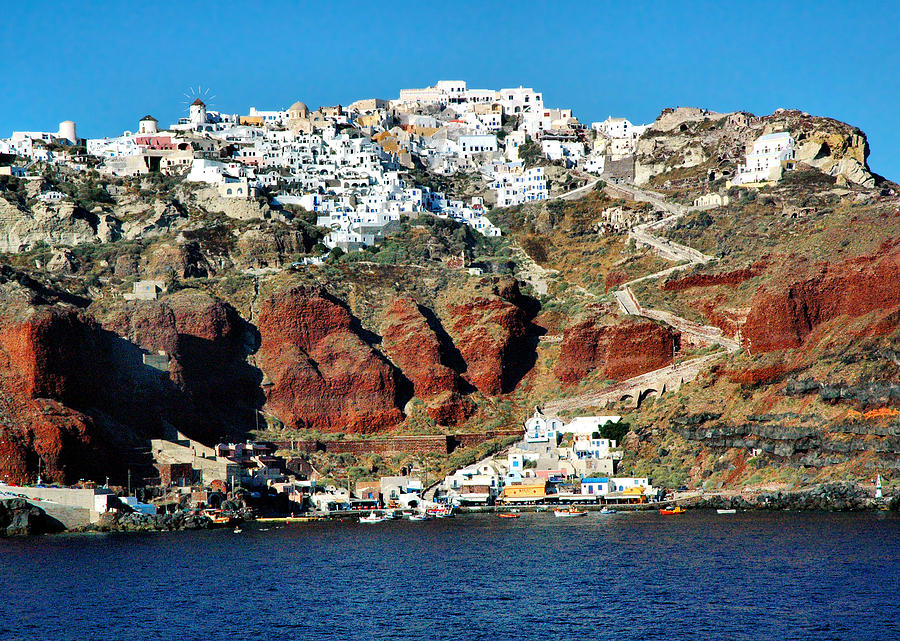 Approaching Santorini Photograph by Mitchell R Grosky