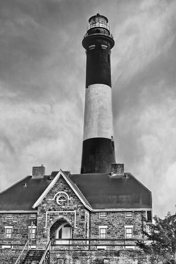 Lighthouse Photograph - Approaching Storm BW by JC Findley