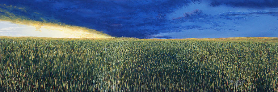 Landscape Pastel - Approaching Storm by George Burr
