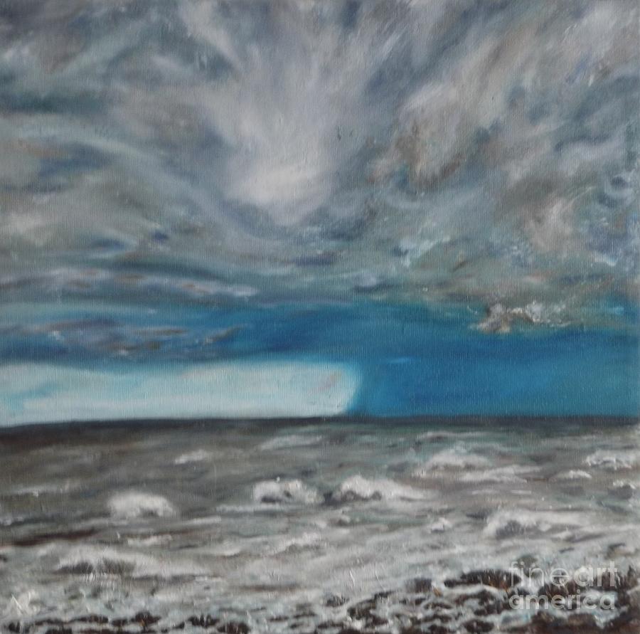 Landscape Painting - Approaching Storm - Hurricane by Nicla Rossini