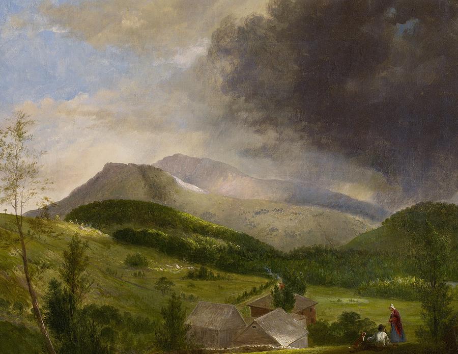 Mountain Painting - Approaching Storm  White Mountains by Alvan Fisher