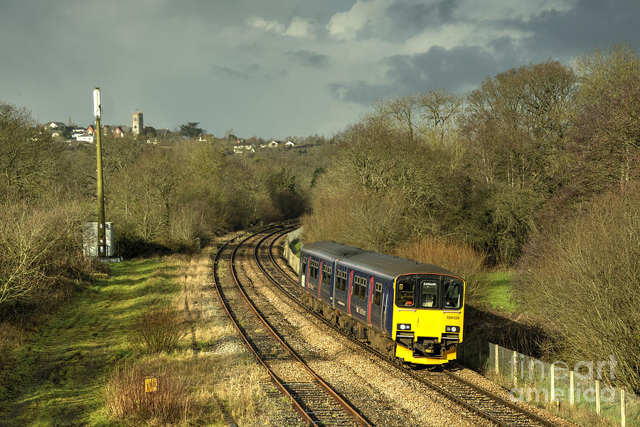 Train Photograph - Approaching Yeoford  by Rob Hawkins