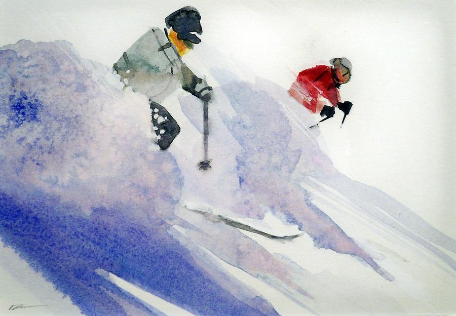 Apres Ski Painting by Ed  Heaton