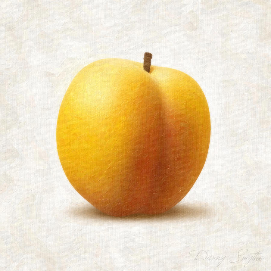 Still Life Painting - Apricot by Danny Smythe