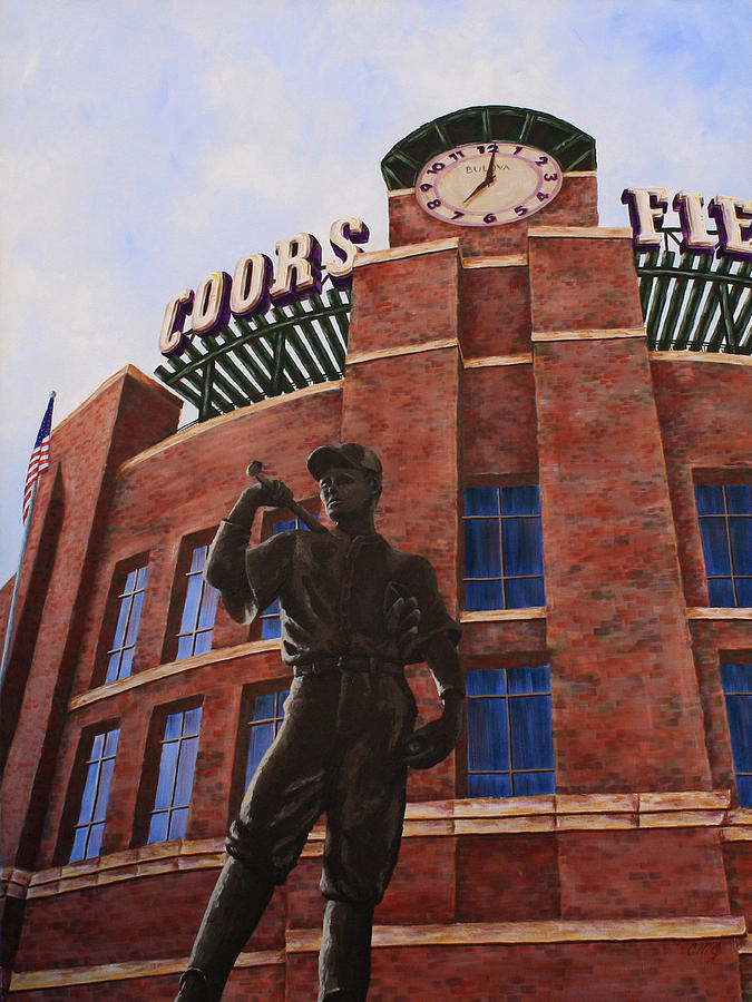 April 26th 1995 Opening Day Painting by Connie Mobley Medina
