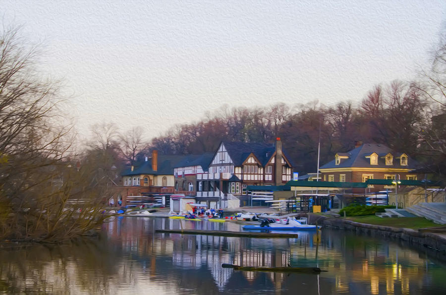Philadelphia Photograph - April Morning on Boathouse Row by Bill Cannon
