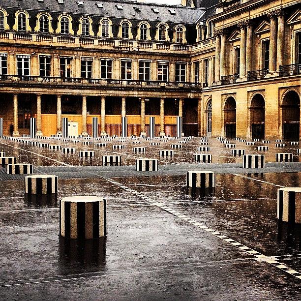 Paris Photograph - April Showers at Palais Royal by Louise Chester