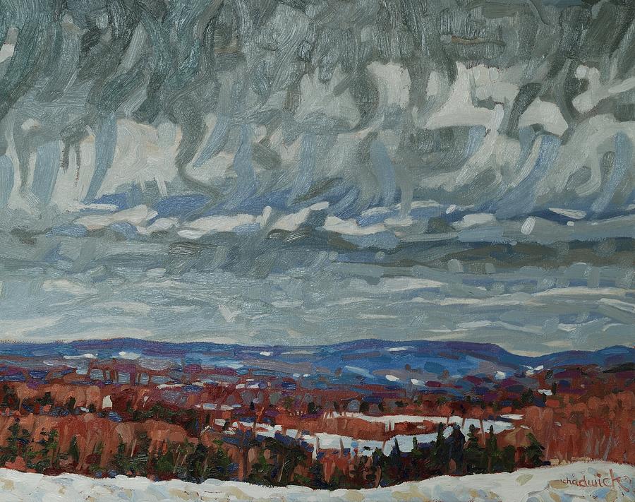 April Storm Watch Painting by Phil Chadwick