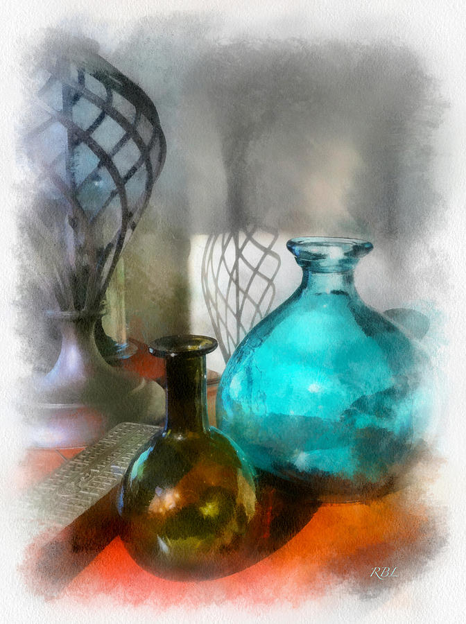 Bottle Digital Art - April Sun by Rick Lloyd