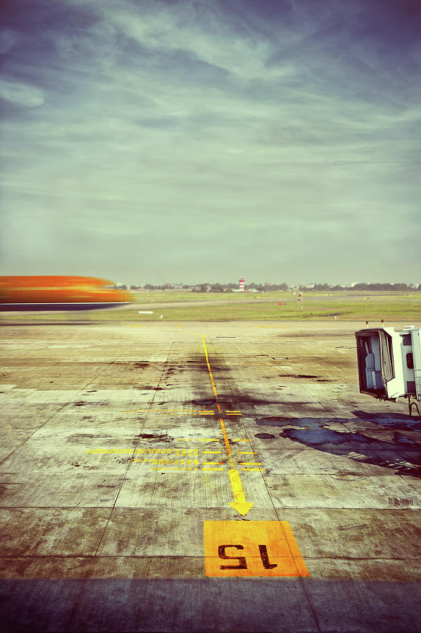 Apron Of Airport, Jetbridge And Moving Photograph by Elisabeth Schmitt