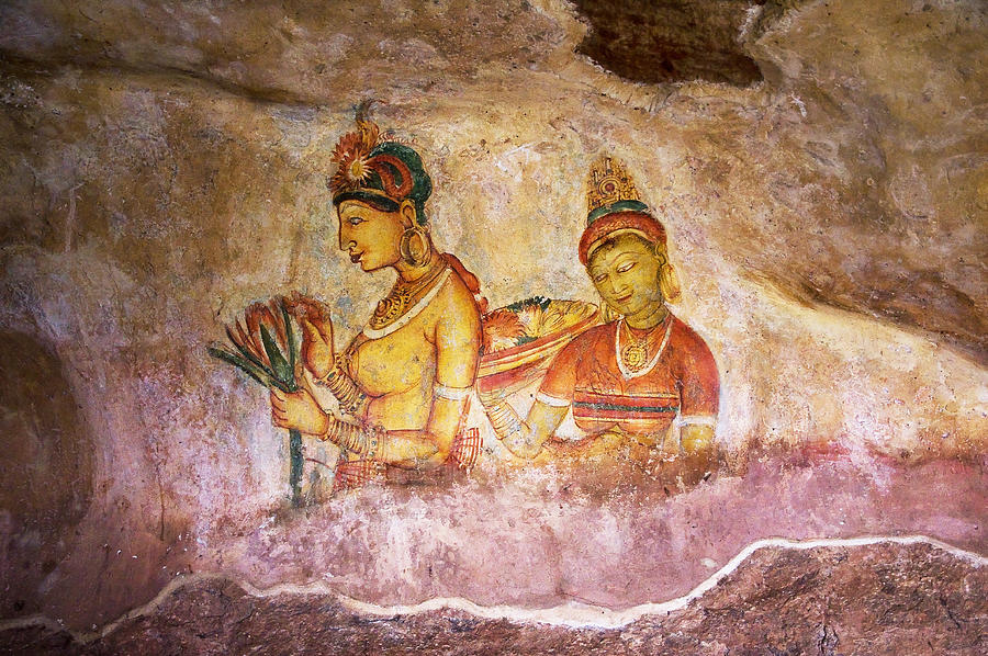 Apsaras. Sigiriya Cave Painting Photograph by Jenny Rainbow