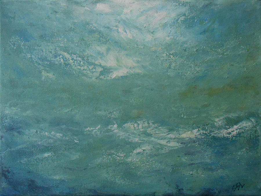 Aqua Energy Painting by Jane See