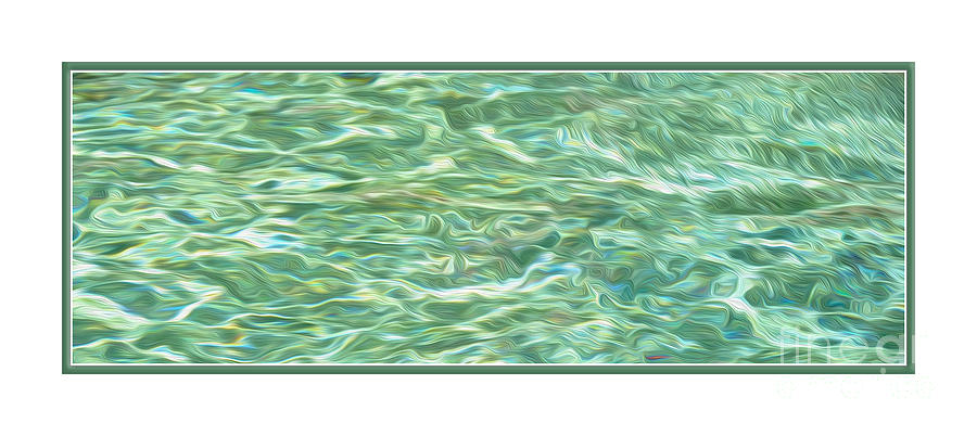Abstract Photograph - Aqua Green Water Art by Kaye Menner