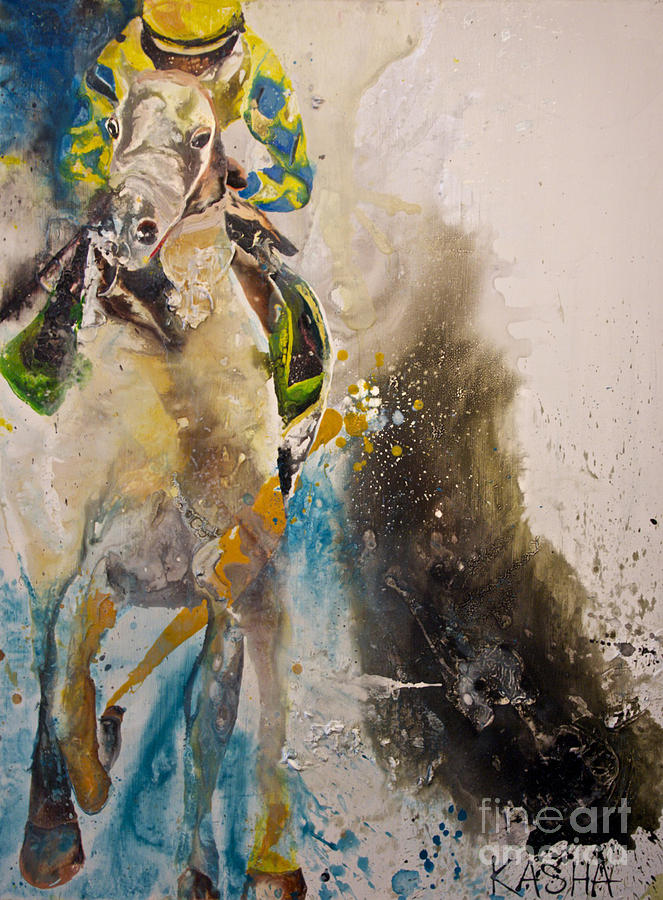 Aqua-Man Painting by Kasha Ritter
