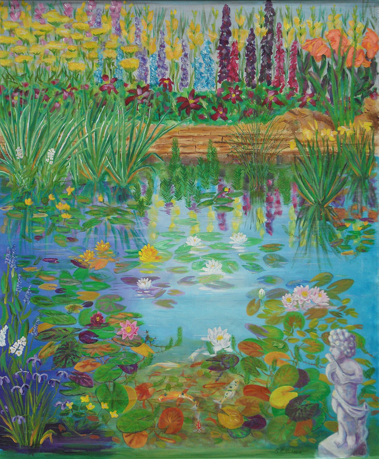 Aqua Paradise Painting by Robert P Hedden