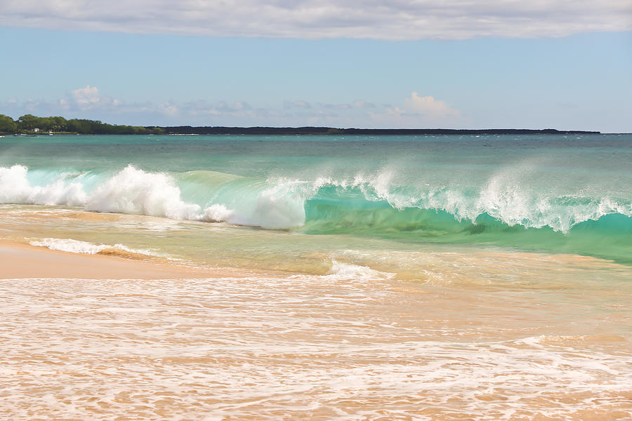 Landscape Photograph - Aqua Waves Crashing by Athena Mckinzie