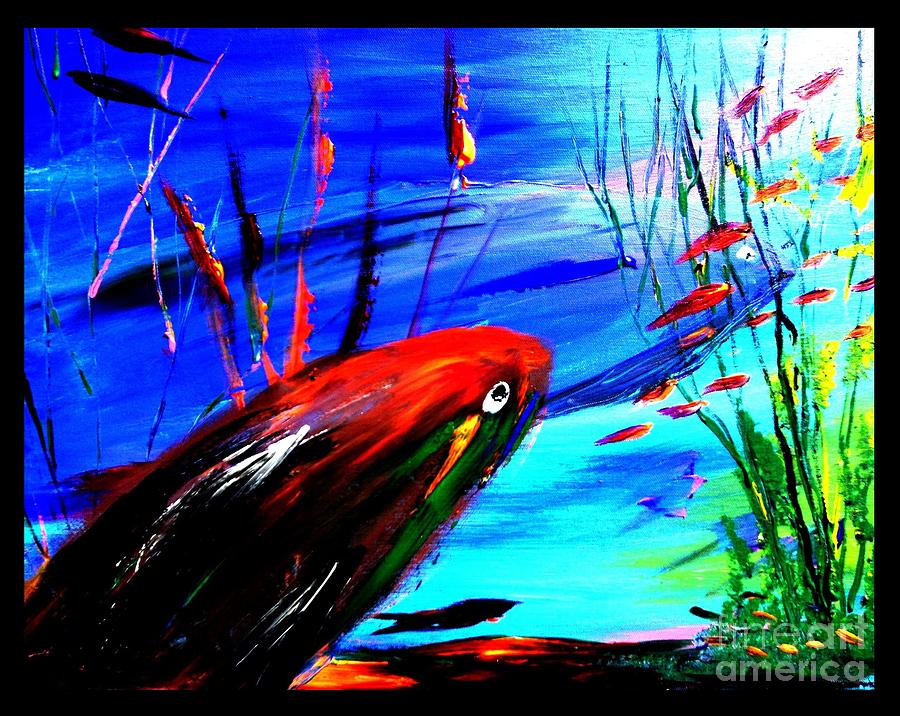 Aquarium 129 Painting by James and Donna Daugherty