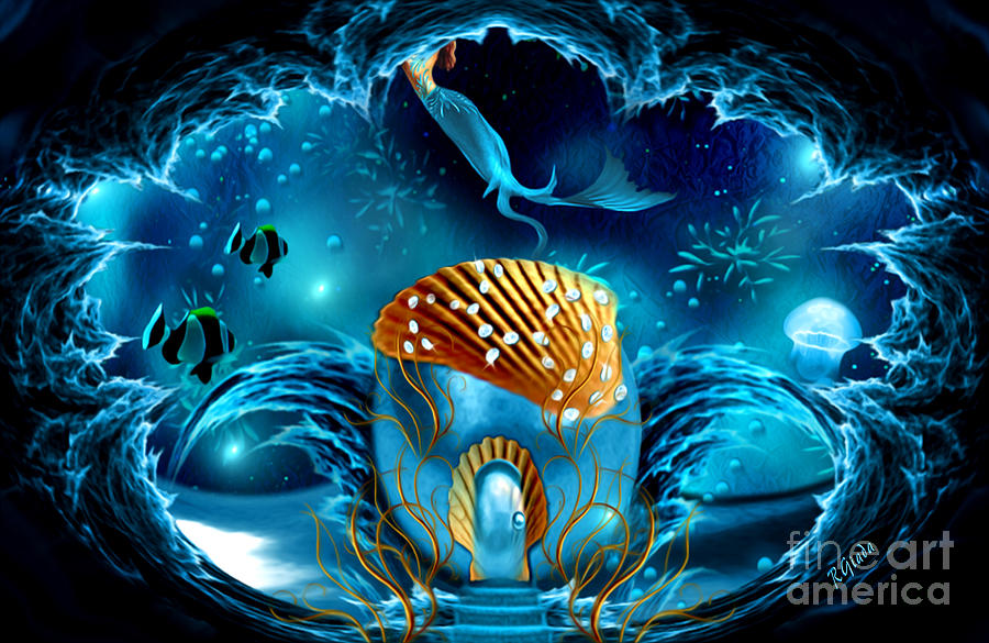 Aquarium - fantasy art Digital Art by Giada Rossi