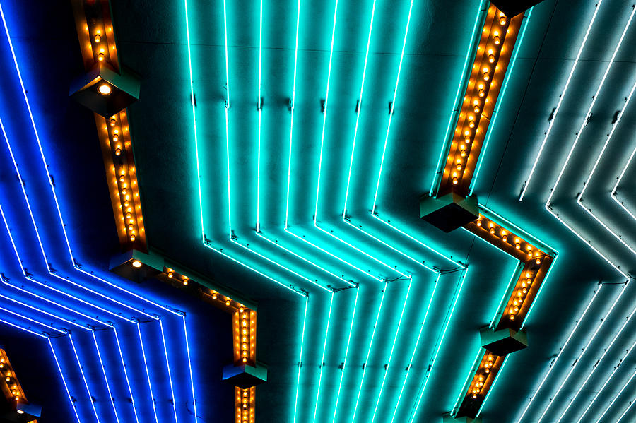 Aquarius Casino Neon Photograph by Glenn DiPaola