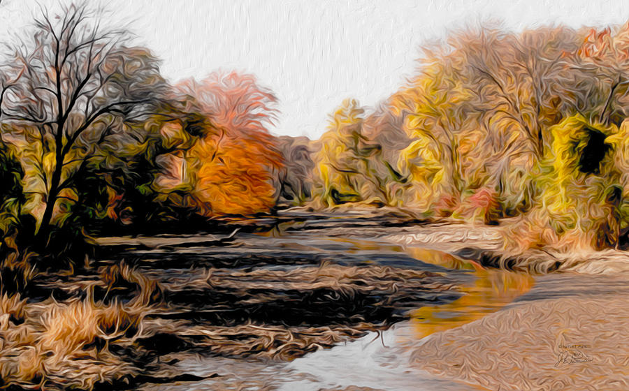 Aquatic Marsh in Fall Digital Art by Joe Paradis
