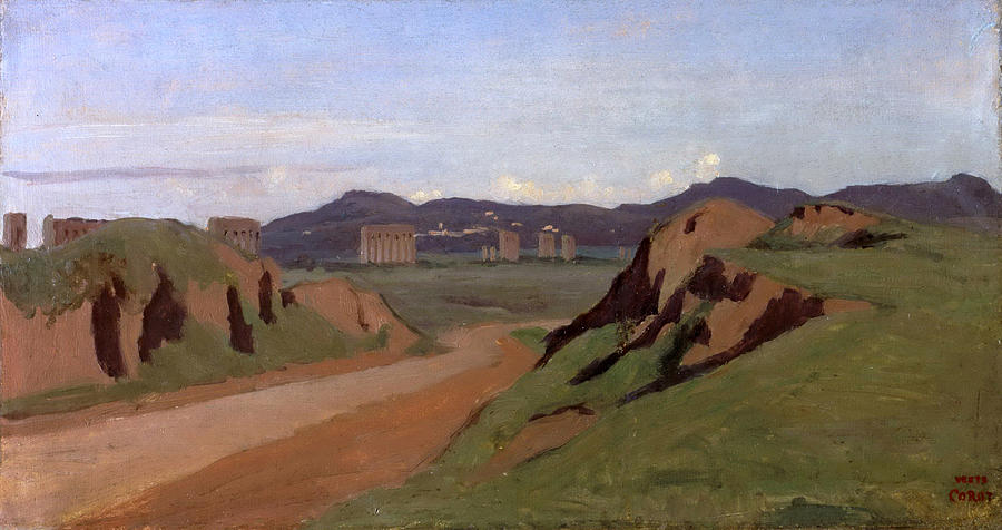 Aqueduct Painting by Jean-Baptiste-Camille Corot