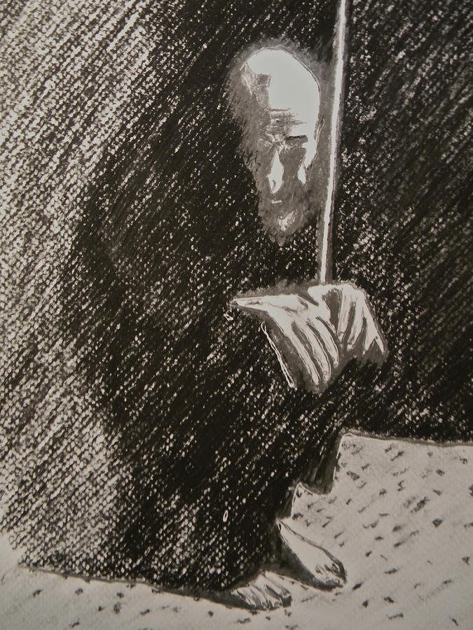 Arab Despair Three -  Despondent Drawing by Marwan George Khoury