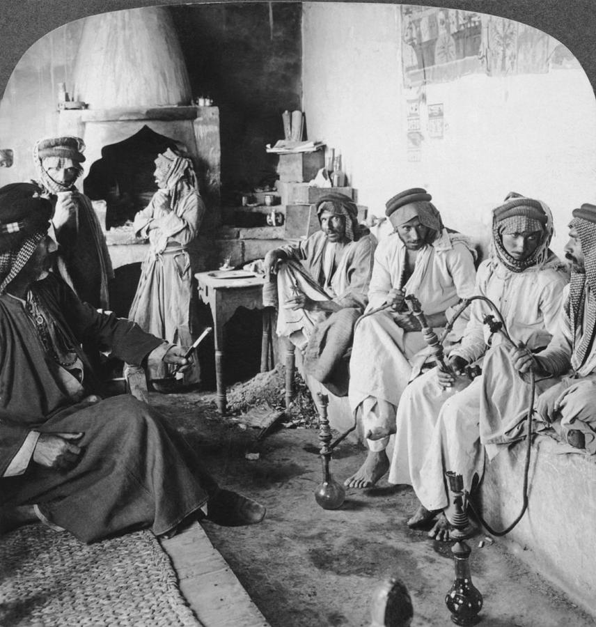 Arab Men At Leisure Photograph by Underwood Archives - Fine Art America