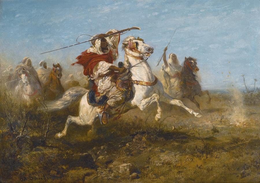 Arab Warriors Painting by Celestial Images