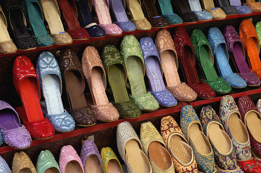 Arabia Photograph - Arabia slippers by Christian Heeb