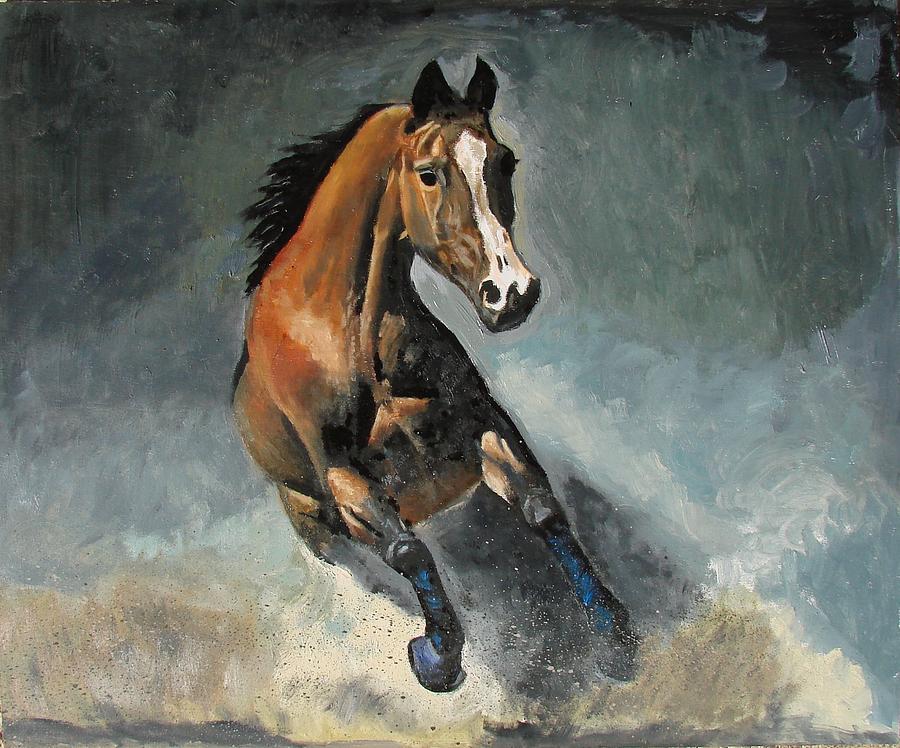 Horse Painting - Arabian 2 by John Eaglesham