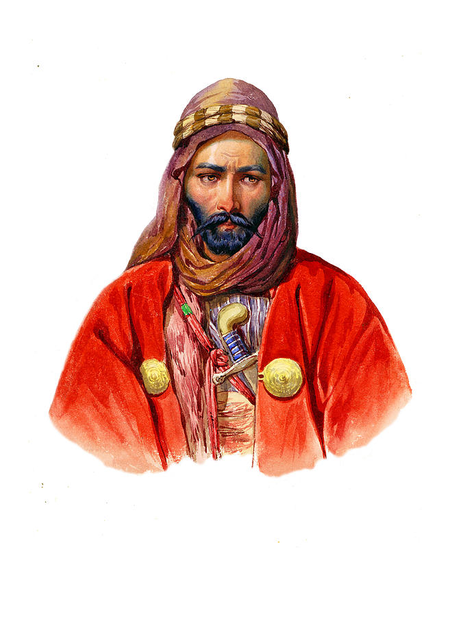 Arabian Soldier Painting by Munir Alawi