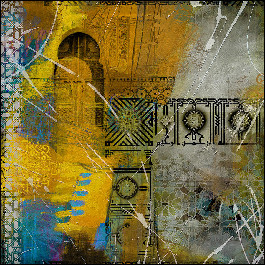 Arabic Motif 02B Painting by Corporate Art Task Force