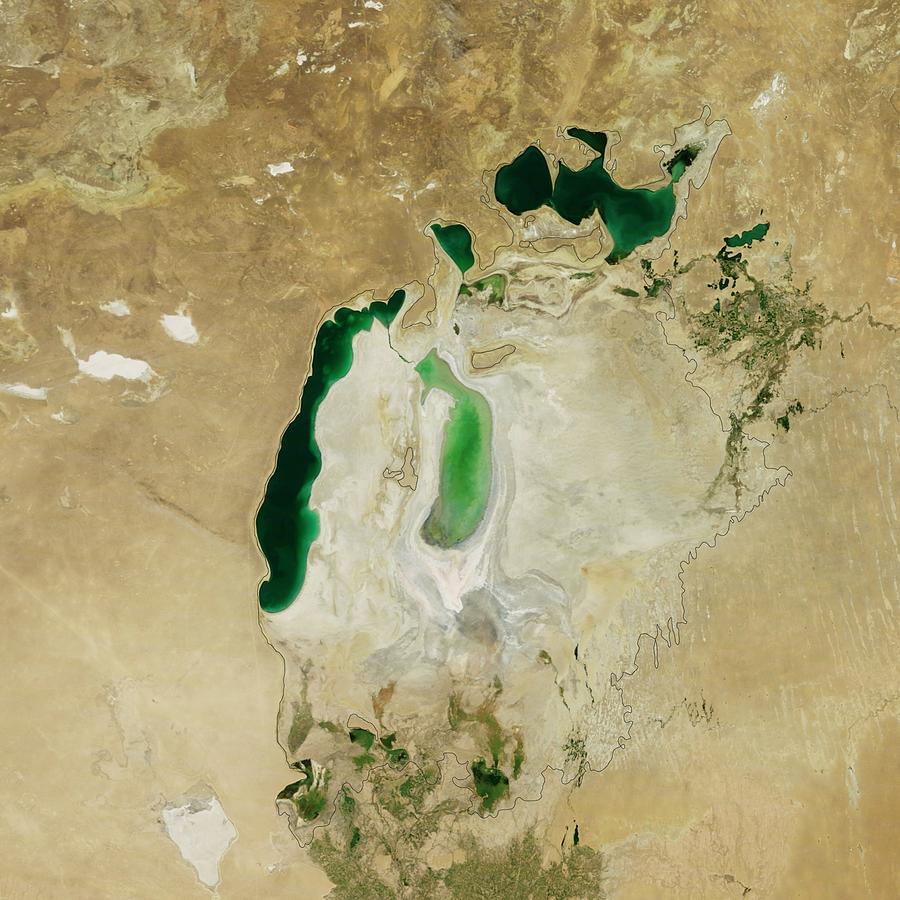 Aral Sea Photograph by Nasa/science Photo Library - Fine Art America