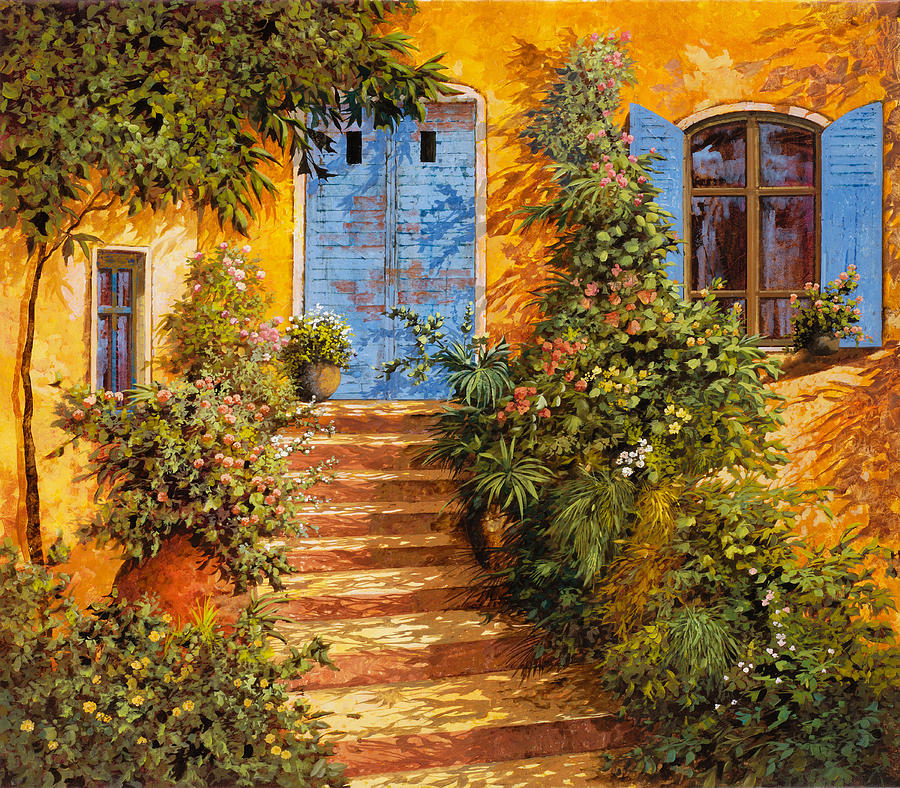 Orange Painting - Arancio Caldo by Guido Borelli