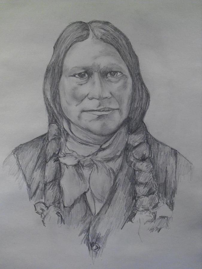 Arapaho Drawing by Clifford Brown