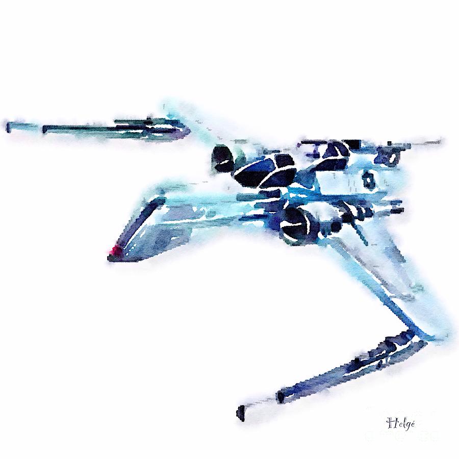 ARC-170 starfighter Painting by HELGE Art Gallery