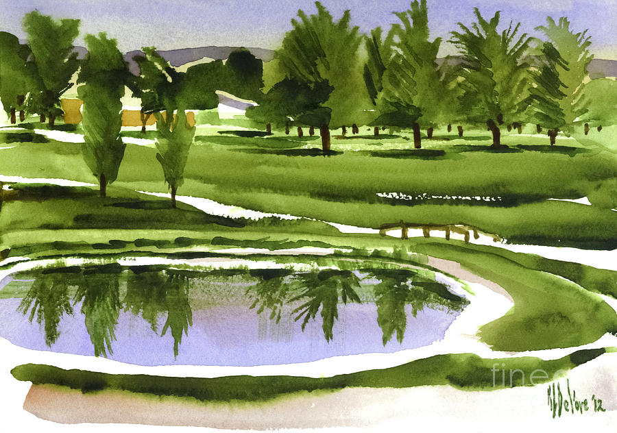 Arcadia Valley Country Club Dramatic Painting by Kip DeVore