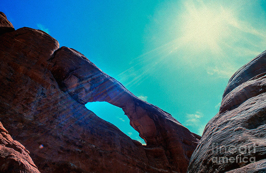 Arch And Sun Photograph