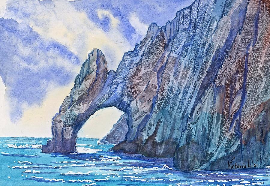 Cabo San Lucas Painting - Arch at Cabo by Victoria Lisi