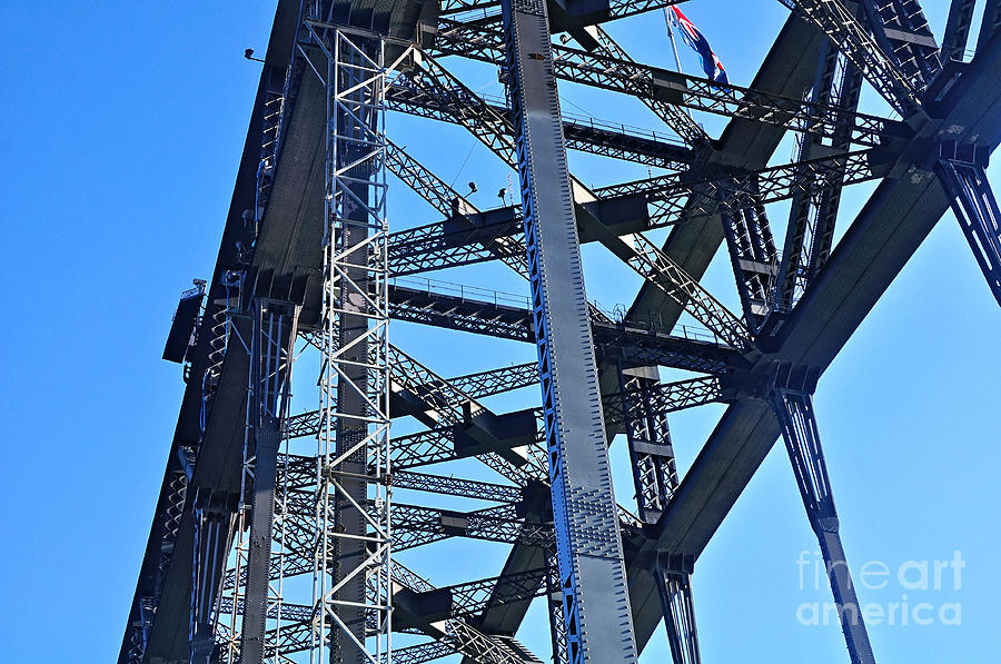Arch Construction - Sydney Harbour Bridge Photograph by Kaye Menner