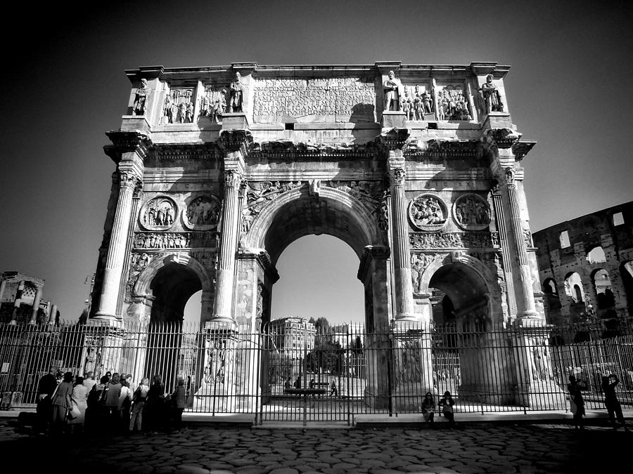 Architecture Photograph - Arch of Constantine by Karen Lindale
