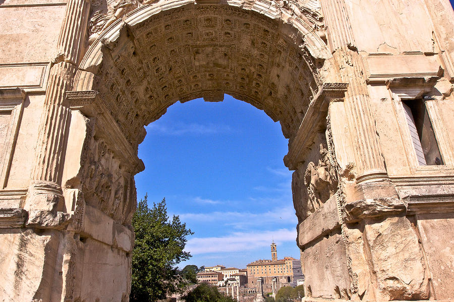 Arch of Titus Photograph by Walt  Baker