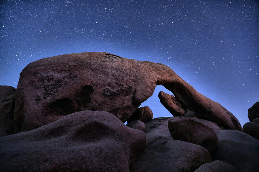 Arch Rock Under The Stars Photograph