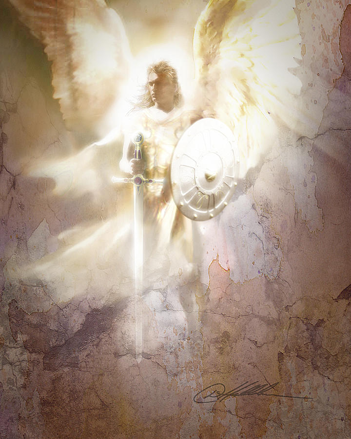 Jesus Christ Painting - Archangel by Danny Hahlbohm