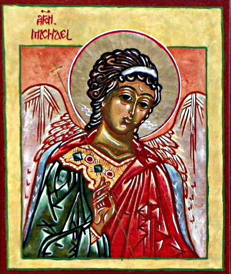 Archangel Michael Painting by Marcelle Bartolo-Abela - Fine Art America