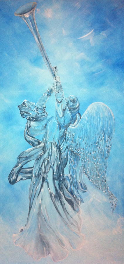 Angel Painting - Archangels Trumpet by Patti Lane