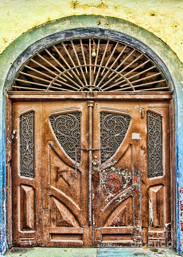 Door Photograph - Arched Door In El Casco by Diana Sainz by Diana Raquel Sainz