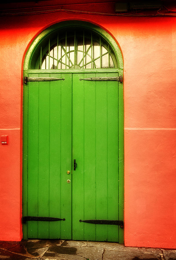 Arched Door in New Orleans Photograph by Greg and Chrystal Mimbs