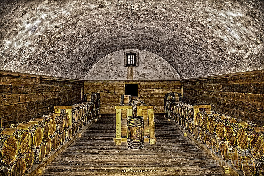 Arched Wine Cellar Photograph by Jim Lepard