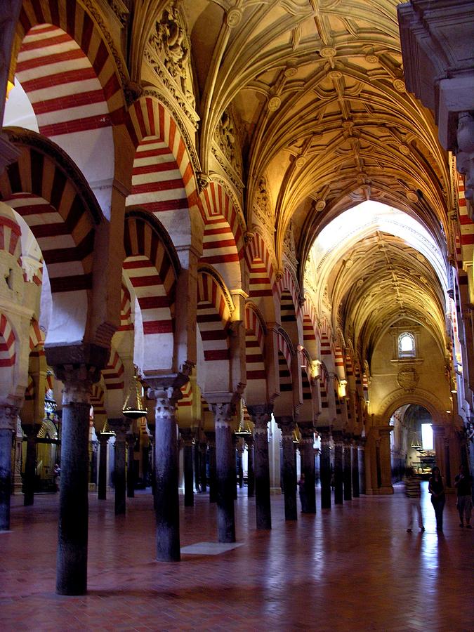 Arches And Pillars Of Mezquita Photograph